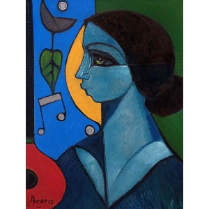 Abrar Ahmed, 12 x 16 Inch, Oil on Canvas, Figurative Painting, AC-AA-592
